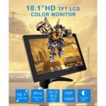 10.6” /10.1" Portable HD Color TV Monitor / Mini TV with HDMI/VGA/AV Input/Speaker- Best For CCTV, Car/PS3/PS4/Xbox/PC - Image 4