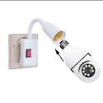 Adjustable / Flexible E27 Lamp Bulb / CCTV Camera Holder Socket - UK 3 Pin Plug - Image 2