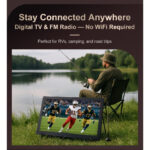 15.4" Portable Smart Digital LED TV - Google TV / DVB-T2 / MYTV Ready - Rechargeable Battery, Wifi - Image 4