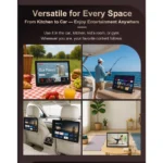 15.4" Portable Smart Digital LED TV - Google TV / DVB-T2 / MYTV Ready - Rechargeable Battery, Wifi - Image 8