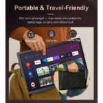 15.4" Portable Smart Digital LED TV - Google TV / DVB-T2 / MYTV Ready - Rechargeable Battery, Wifi - Image 3