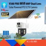 V380 PRO Dual Lens Dual Screen 4G Sim Card / Wifi Solar Powered 8MP PTZ Weatherproof Wireless CCTV Camera - Image 2