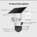 V380 PRO Dual Lens Dual Screen 4G Sim Card / Wifi Solar Powered 8MP PTZ Weatherproof Wireless CCTV Camera - Image 8