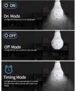 V380 PRO 2MP / 3MP 360 Degree Panoramic Fisheye Lamp Bulb Wireless CCTV Smart IP Camera - Image 10