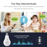 V380 PRO 2MP / 3MP 360 Degree Panoramic Fisheye Lamp Bulb Wireless CCTV Smart IP Camera - Image 5