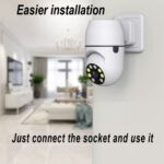 YOOSEE 2MP 1080p Full HD Wall Power Socket Type Dual Light PTZ Wireless Wifi CCTV Camera - Image 2