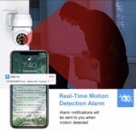 YOOSEE 2MP 1080p Full HD Wall Power Socket Type Dual Light PTZ Wireless Wifi CCTV Camera - Image 4