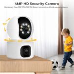 Yoosee 8MP Dual Lens / Double Screen Indoor PTZ 360 Rotatable Wireless Wifi Smart IP CCTV Camera - Image 7