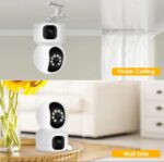 Yoosee 8MP Dual Lens / Double Screen Indoor PTZ 360 Rotatable Wireless Wifi Smart IP CCTV Camera - Image 13