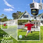 YOOSEE 6MP 3 Lens Dual Screen 10x Optical Zoom Outdoor PTZ Wireless Wifi CCTV Camera - Image 2