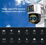 YOOSEE 6MP 3 Lens Dual Screen 10x Optical Zoom Outdoor PTZ Wireless Wifi CCTV Camera - Image 6