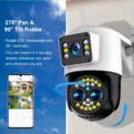 YOOSEE 6MP 3 Lens Dual Screen 10x Optical Zoom Outdoor PTZ Wireless Wifi CCTV Camera - Image 10