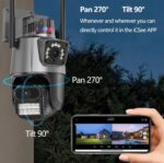 YOOSEE 6MP Dual Lens Weatherproof Outdoor PTZ Wireless Wifi Smart IP CCTV Camera - Image 4