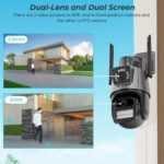 YOOSEE 6MP Dual Lens Weatherproof Outdoor PTZ Wireless Wifi Smart IP CCTV Camera - Image 7