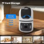 Yoosee 8MP Dual Lens / Dual Screens Indoor PTZ Wireless Wifi Smart IP CCTV Camera - Image 8