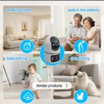 Yoosee 8MP Dual Lens / Dual Screens Indoor PTZ Wireless Wifi Smart IP CCTV Camera - Image 11